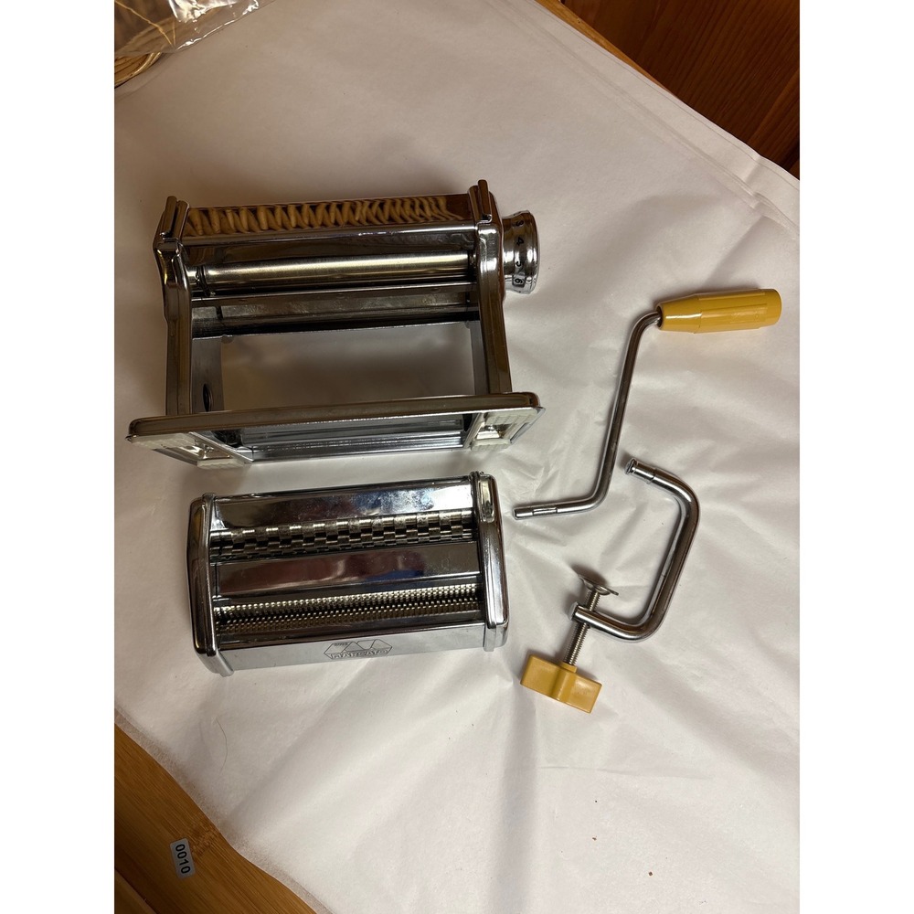 New Marcato Atlas 150mm Deluxe Pasta Machine Made in Italy  Manual Roller Set